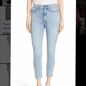 Alice & Olivia La Good High Waist Ankle Skinny Jeans In Rebel